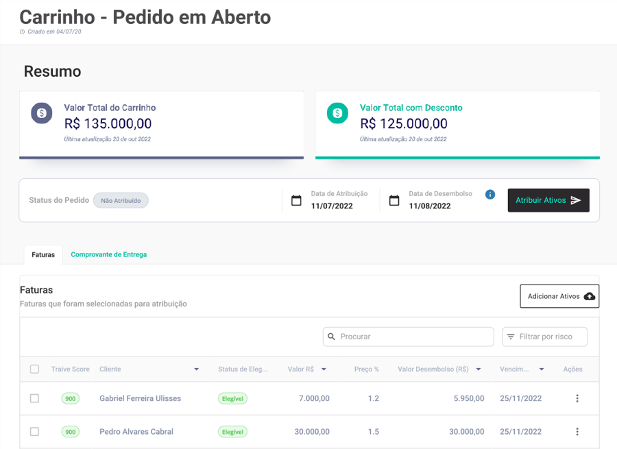 Imagem da plataforma Traive